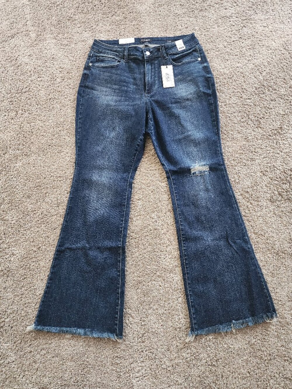 Judy Blue Distressed Flare Jeans